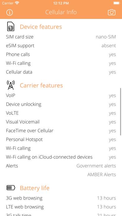 Cellular Info App-Screenshot #2