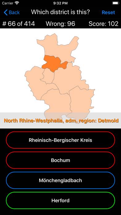 Germany Map Quiz App screenshot #3