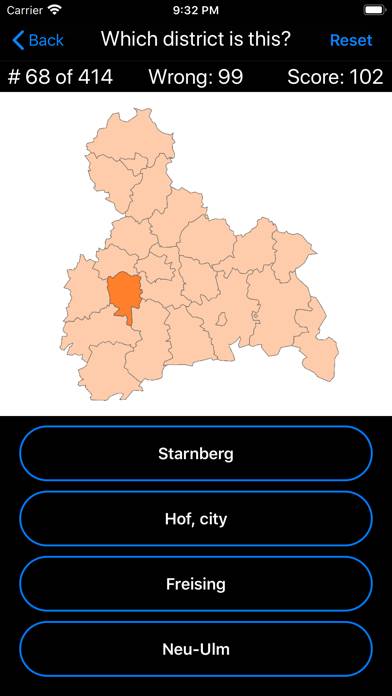 Germany Map Quiz App screenshot #4