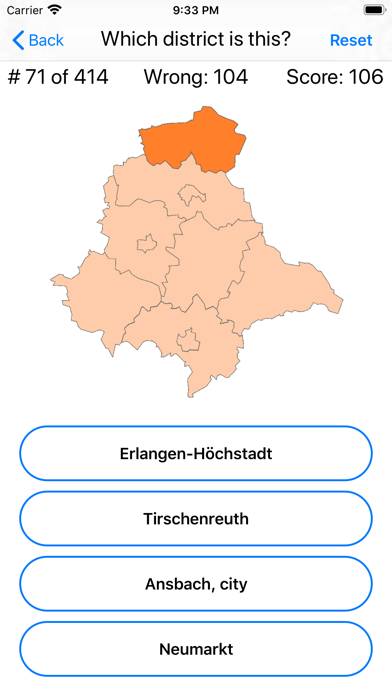 Germany Map Quiz App screenshot #6