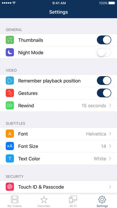 AVPlayer for iPhone Schermata dell'app #4