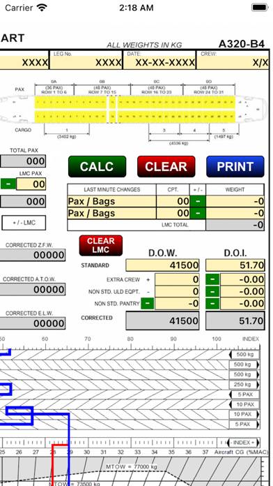 A320 LOADSHEET T&B 180 4z PAX Captura de pantalla de la aplicación #3
