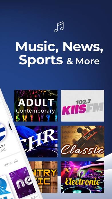 Radio FM: Music, News & Sports Schermata dell'app #2