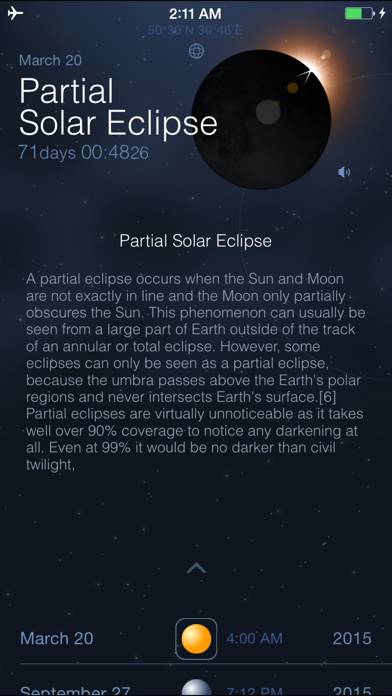 Solar and Lunar Eclipses App screenshot #2