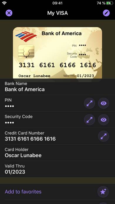 OneSafe plus password manager App skärmdump #2