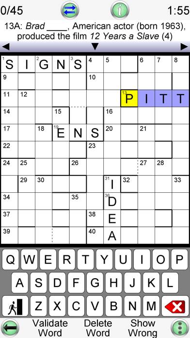 Barred Crossword Schermata dell'app #1