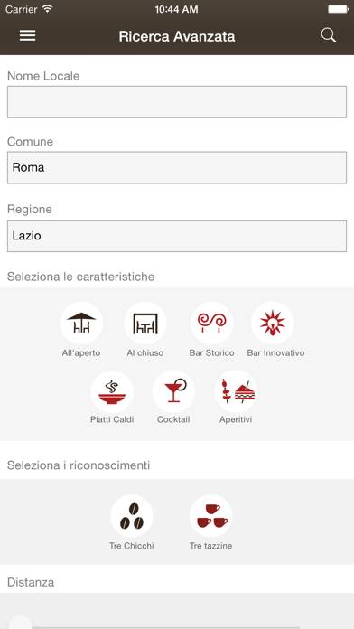 Bar d'Italia del Gambero Rosso Schermata dell'app #3