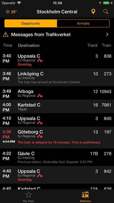 Train check App screenshot #2