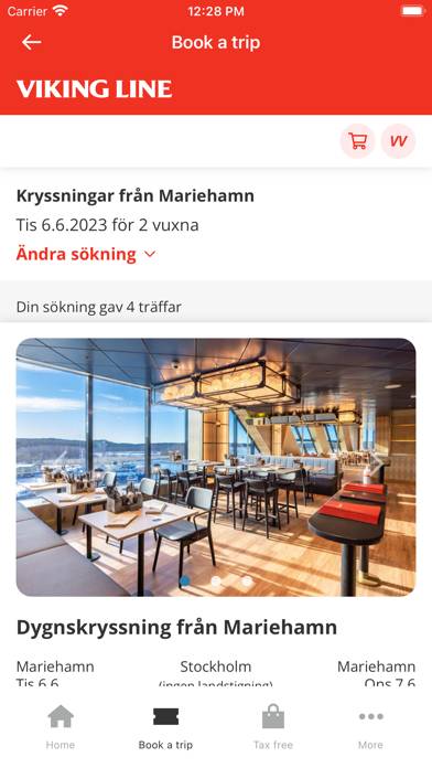 Viking Line App skärmdump