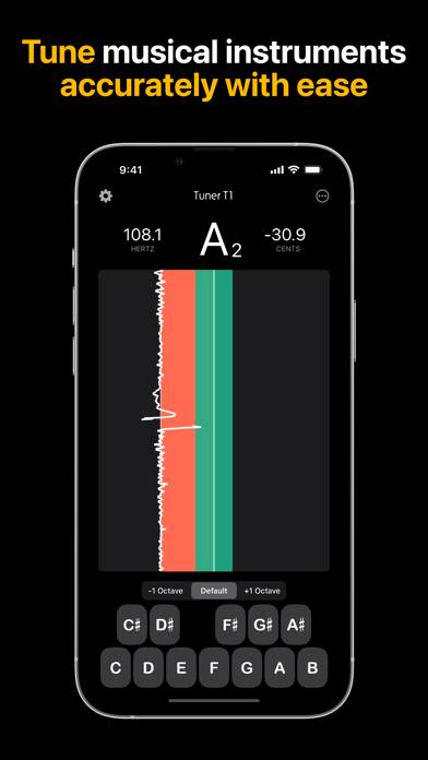 Tuner T1 Pro Schermata dell'app #1