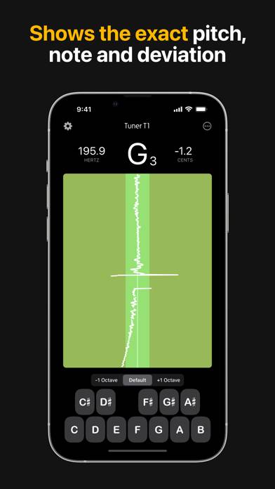 Tuner T1 Pro Schermata dell'app #2