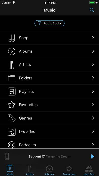 Play:Sub Music Streamer App-Screenshot #4