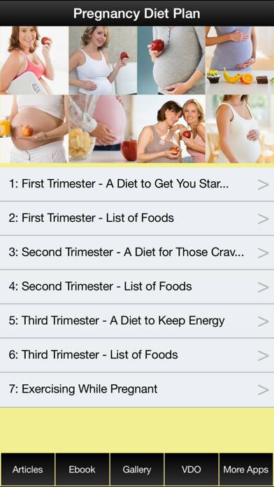 Pregnancy Diet Plan App screenshot #1