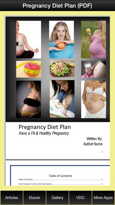 Pregnancy Diet Plan App screenshot #2