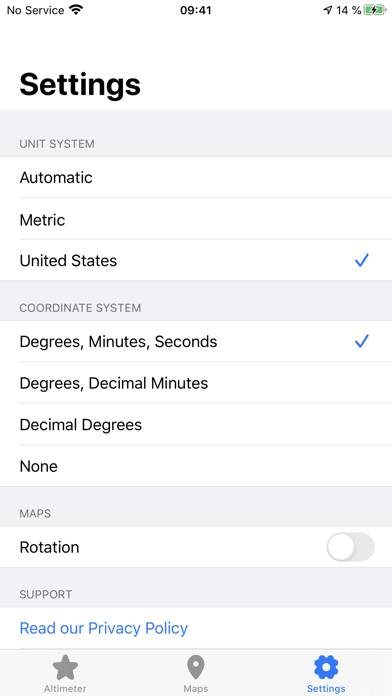 Altimeter & Precision Schermata dell'app