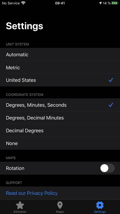 Altimeter & Precision Schermata dell'app