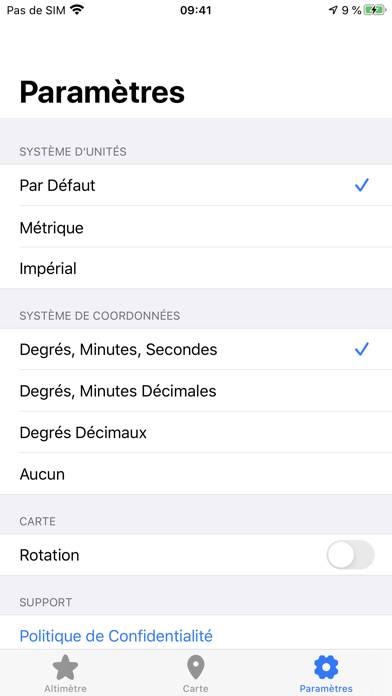 Altimètre & Précision Capture d'écran de l'application