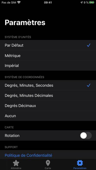 Altimètre & Précision Capture d'écran de l'application