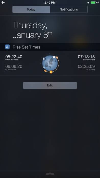 Raise and Set Times App screenshot #5