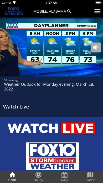 FOX10 Weather Mobile Alabama App screenshot #2