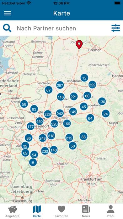 Ehrenamtskarten-App App-Screenshot