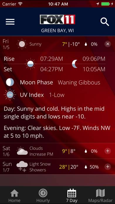 FOX 11 Weather App screenshot