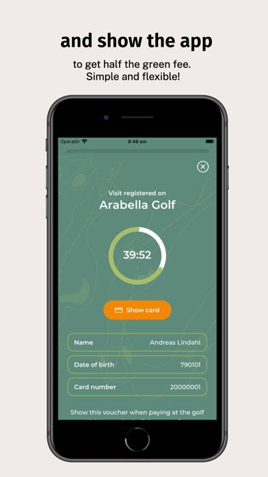 Golfhäftet App skärmdump #4