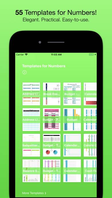 Templates for Numbers (Nobody) Captura de pantalla de la aplicación #1
