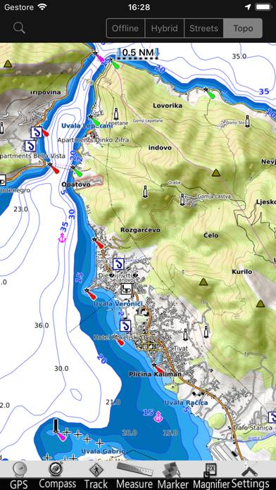 Kroatien GPS Seekarten Pro App-Screenshot #4