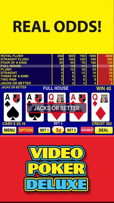 Video Poker Deluxe Casino Capture d'écran de l'application #5