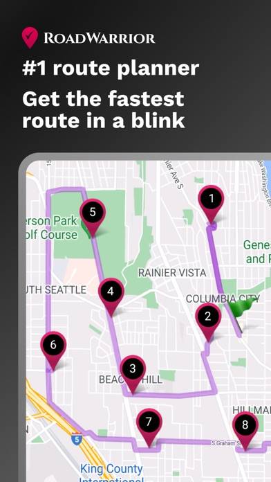 RoadWarrior Route Planner App screenshot #1
