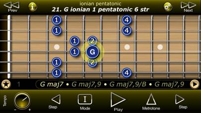 Guitar Modal Pentatonic Scales App screenshot #1