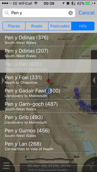 Brecon Beacons Maps Offline App screenshot