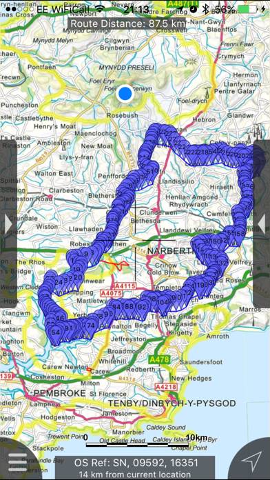 Pembrokeshire Coast Maps Bildschirmfoto