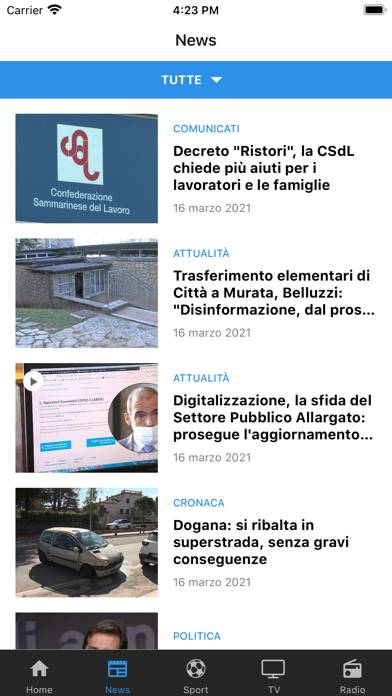 San Marino RTV Schermata dell'app #2
