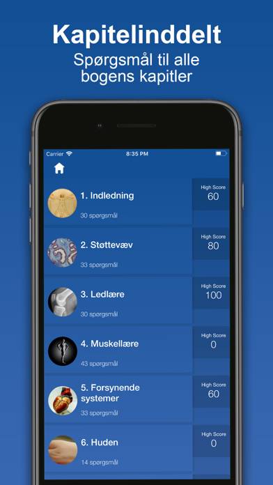 AnatomiQuiz App skärmdump