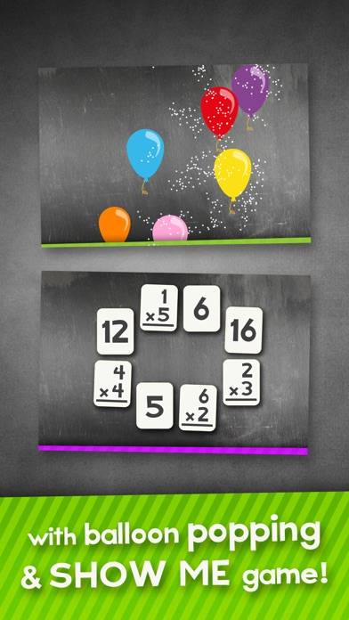 Multiplication Math Flashcards game screenshot