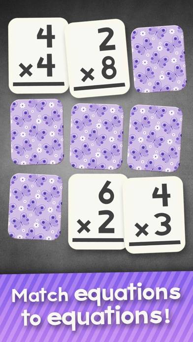 Multiplication Math Flashcards game screenshot