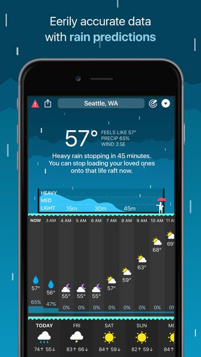 CARROT Väder: Prognos & Radar Uygulama ekran görüntüsü #2