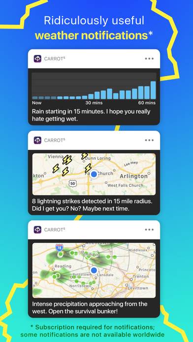 Tiempo CARROT: Alertas y Radar App skärmdump #3