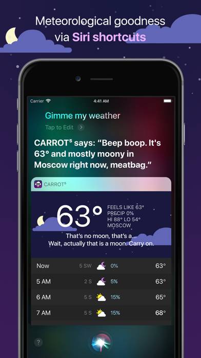 CARROT Väder: Prognos & Radar Schermata dell'app #4