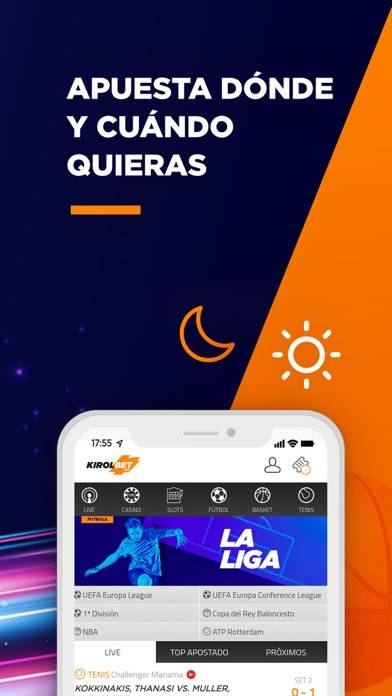 KIROLBET Apuestas Deportivas Captura de pantalla de la aplicación