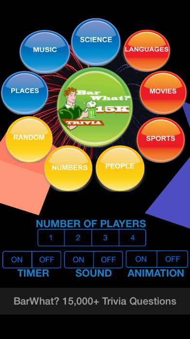 BarWhat? 15000 plus Trivia Game game screenshot