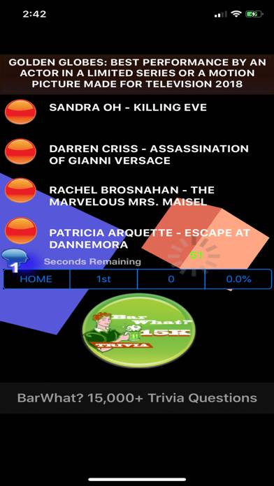 BarWhat? 15000 plus Trivia Game game screenshot