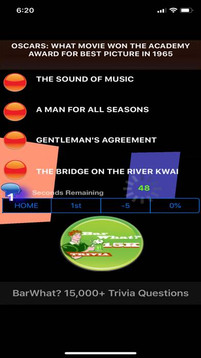 BarWhat? 15000 plus Trivia Game game screenshot