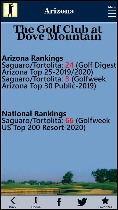 GolfDay Arizona App screenshot