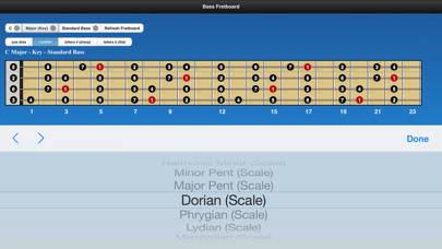 Bass Chords and Scales App screenshot