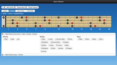 Bass Chords and Scales App screenshot