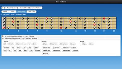Bass Chords and Scales App screenshot