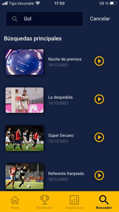 Tigo Sports Paraguay Captura de pantalla de la aplicación #4